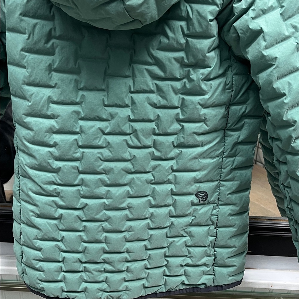 Mountain Hardware Stretch Down Pullover Teal Quil… - image 4